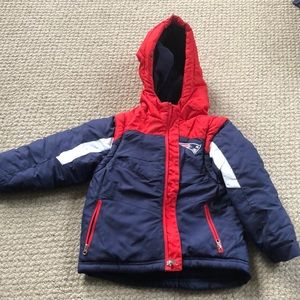 EUC Patriots Winter Coat / Vest size 4 T